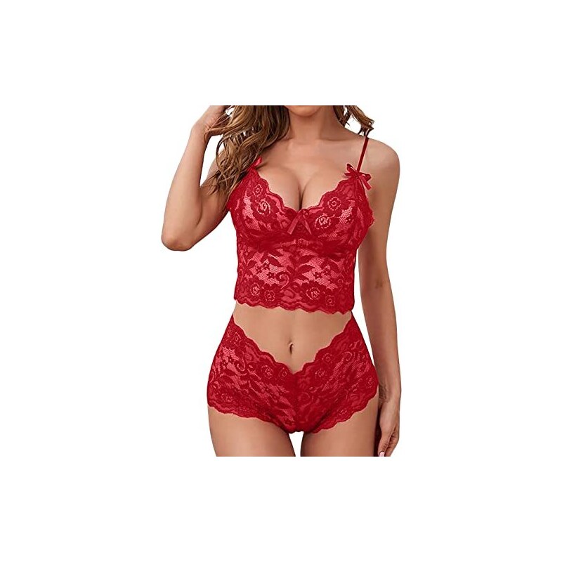 CheChury Completi Intimi Da Donna Babydoll In Pizzo Sexy Lingerie Set