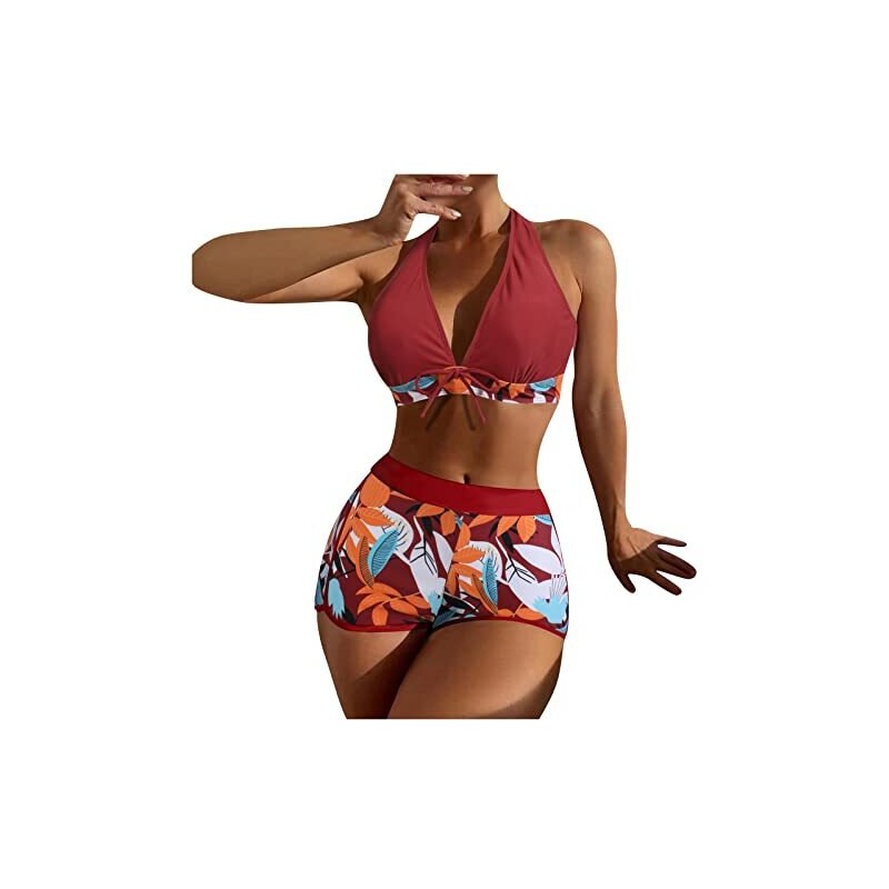 Sammoson Bikini Donna Sexy Push Up Taglia Forte Swimwear Costume