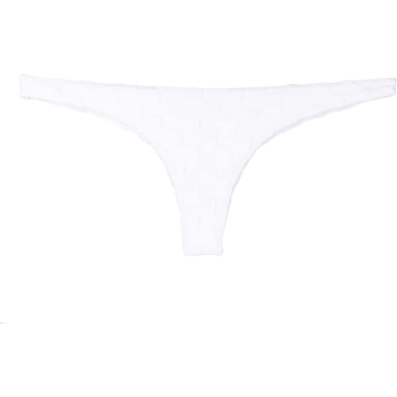 MC2 Saint Barth Slip Bikini Naomi A Quadri Bianco Stileo It