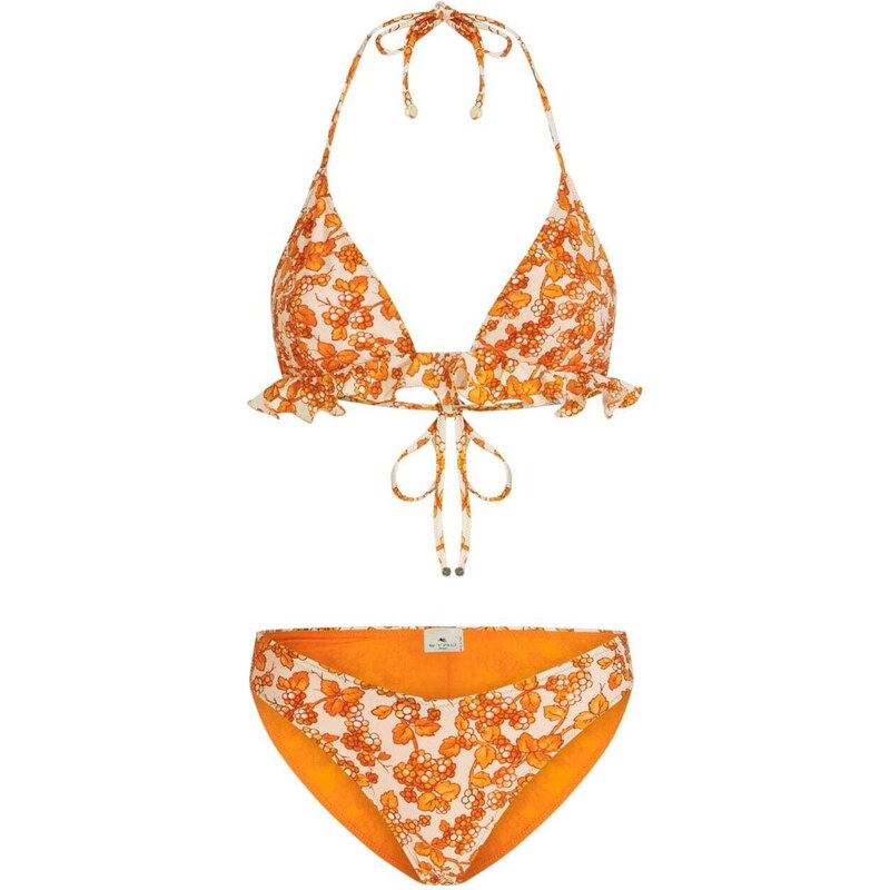 ETRO Set Bikini Con Stampa Arancione Stileo It