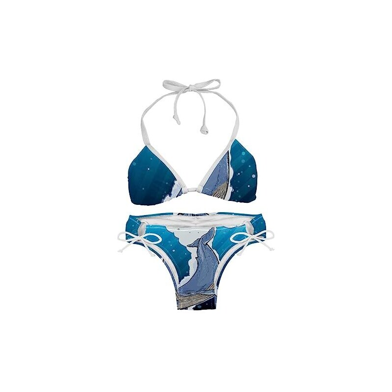 Giapb Set Bikini Per Donna Costume Da Bagno Bikini A Triangolo