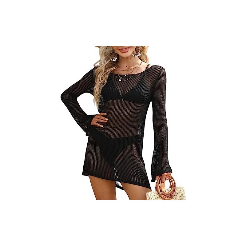 Lath Pin Donna Cover Up Costume Da Bagno A Uncinetto Copricapo Costume