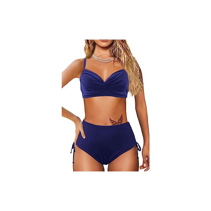 Nland Costume Da Bagno Push Up Donna Due Pezzi Regolabile Bikini Set