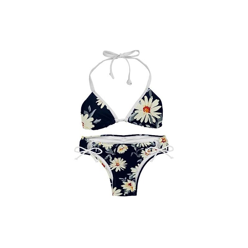 Suojapuku Costume Da Bagno Bikini A Triangolo Da Donna Pianta Del Fiore