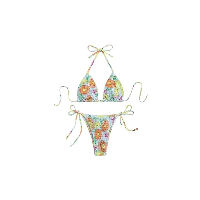 Burkashear Bikini Da Donna 2 Pezzi Sexy Con Stampa Floreale In