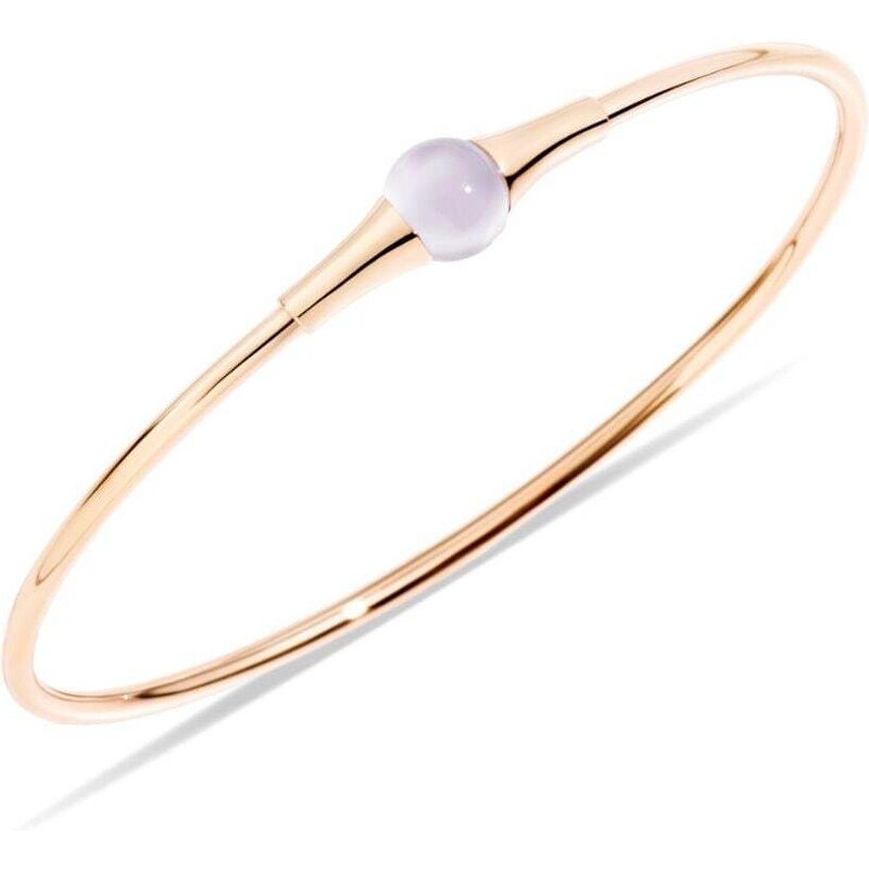 Pomellato Bracciale Rigido M Ama Non M Ama In Oro Rosa Kt Con Pietra