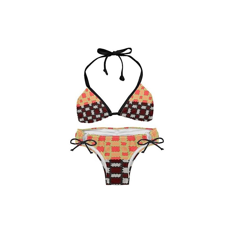 Suojapuku Bikini Da Donna Costume Da Bagno A Due Pezzi Motivo A Strisce