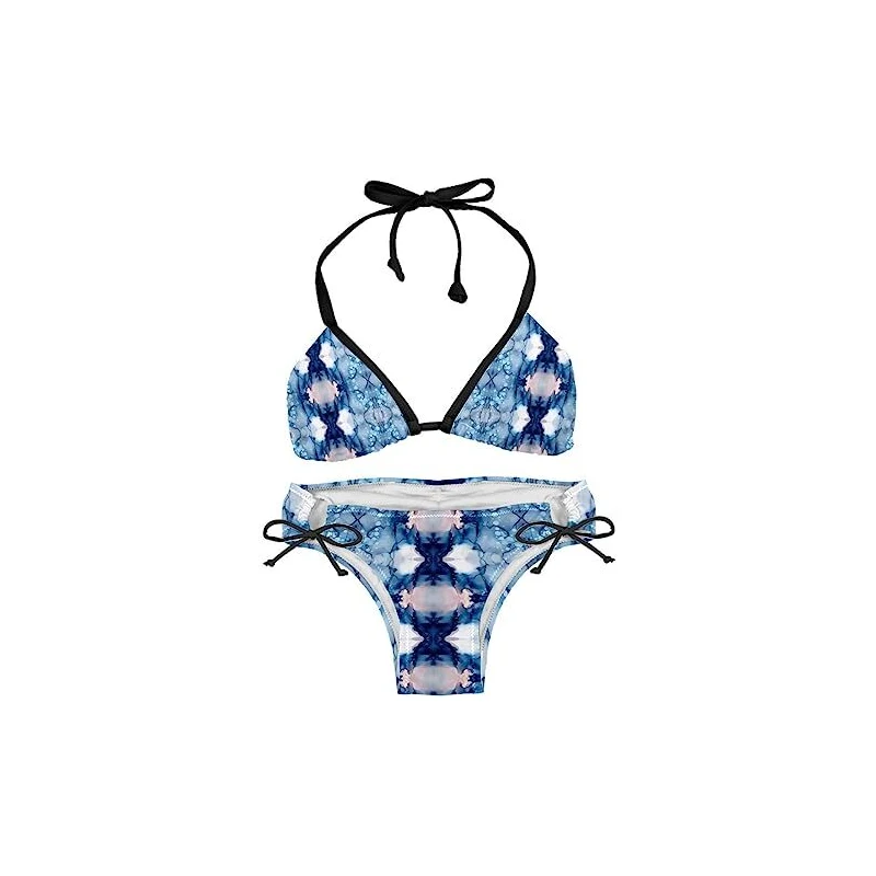 Suojapuku Bikini Da Donna Costume Da Bagno A Due Pezzi Marmo Acquerello