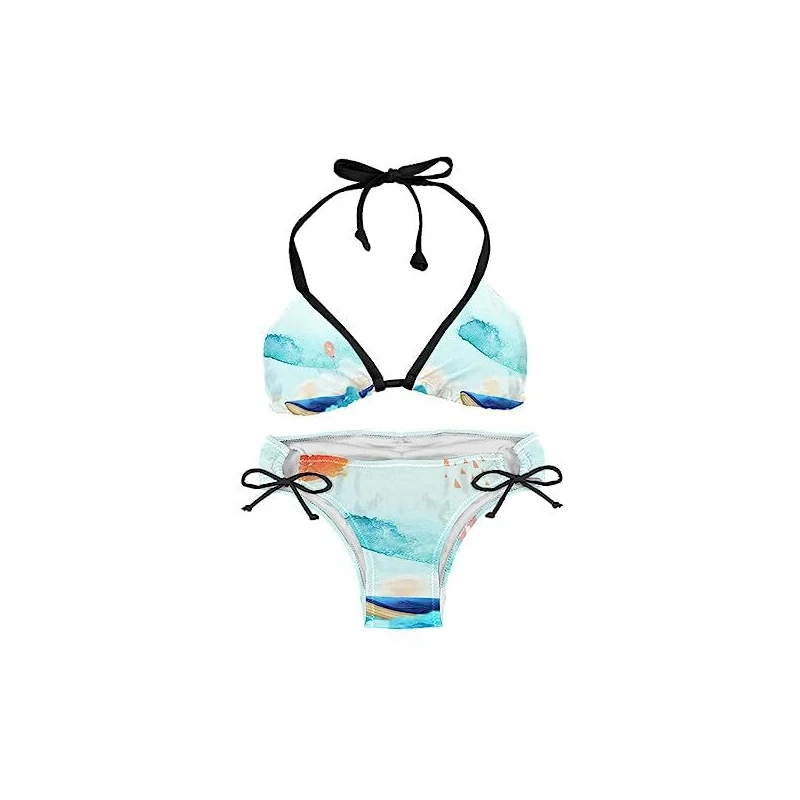 Suojapuku Bikini Da Donna Costume Da Bagno A Due Pezzi Sole Al Mare