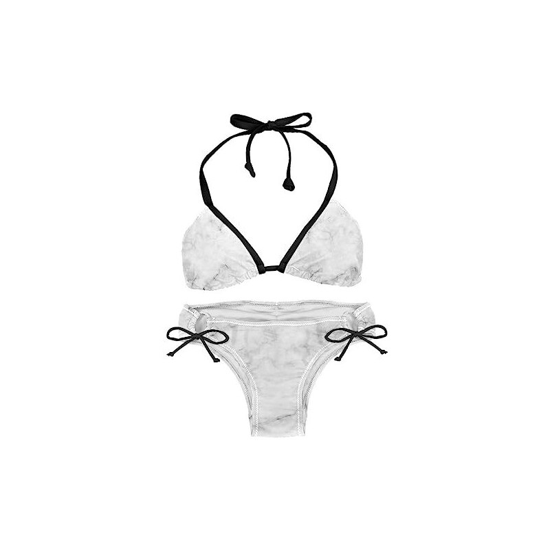 Suojapuku Bikini Da Donna Costume Da Bagno A Due Pezzi Marmo Bianco