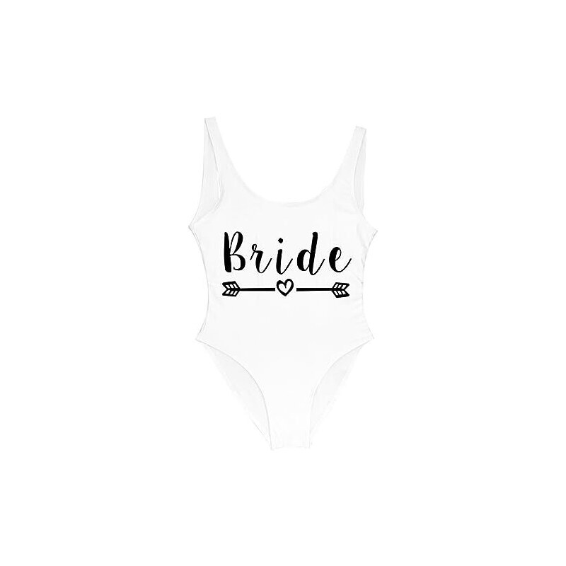 NOGRAX Bikini Triangolo Donna Bridal Party One Piece Swimsuit Letter