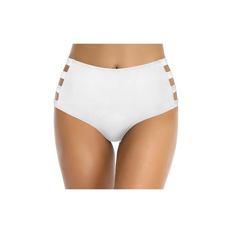 SHEKINI Donna Bikini Fondo Classico Costumi Da Bagno Briefs Nero A Vita