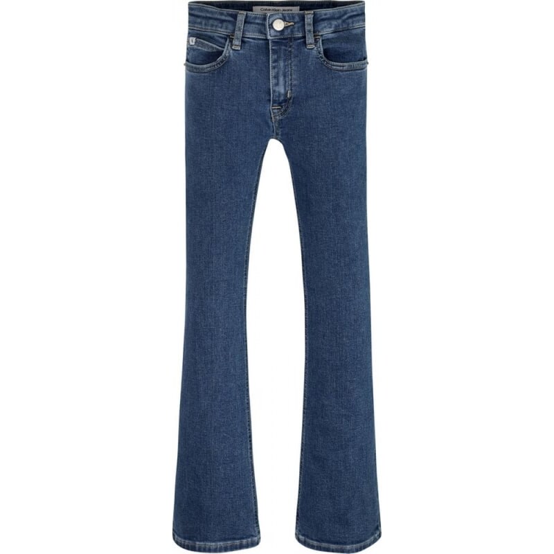 Calvin Klein Jeans Blu Bambina In Cotone Con Zampa Larga Stileo It