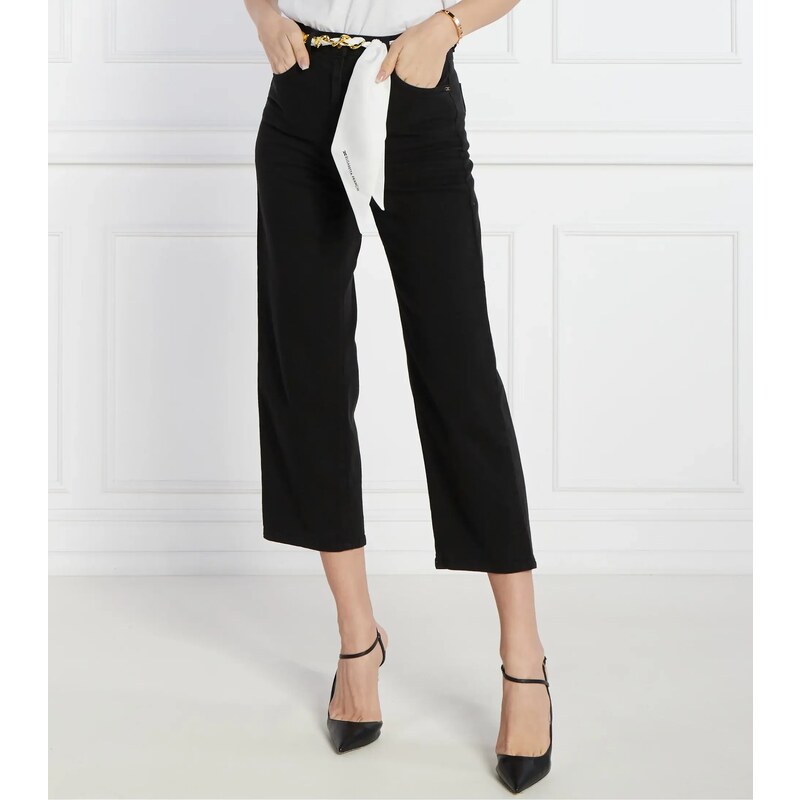 Elisabetta Franchi Jeans Cropped Fit High Waist Stileo It