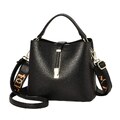 Borsa A Tracolla Da Donna Borsa A Tracolla A Banda Larga Borsa A Secchiello Di Grande Capacità 23*12*20cm nero