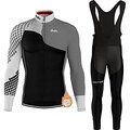 Completo Ciclismo Invernale Donna – Tuta Termica Con Pantaloni Imbottiti 9D E Giacca Antivento