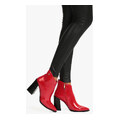 Laura Biagiotti Stivaletto Donna In Vernice Tronchetti Rosso Taglia 40