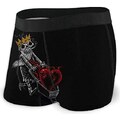 934 Mutande Uomo Boxer Il Re Scheletro Innamorato Boxer A Pantaloncino da Uomo Perfette Underwear Morbidi Aderenti Shorts per Boy, Regalo, Amante S