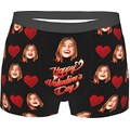 Mauotor Mutande Personalizzate per Uomo Boxer per Il Viso Boxer Divertenti da Uomo con Foto Regali Personalizzati per Fidanzato e Marito