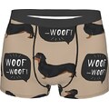 351 Mutande Uomo Cane Bassotto Boxer da Uomo Morbidi Underwear Uomo Elasticizzato Boxer da Uomo Elasticizzati, per Marito, Amanti, S
