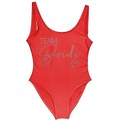 Gyios Bikini Triangolo Donna Nuovo Costume da Bagno della Sposa delle Donne Team Bride One-Piece Costumi da Bagno per Il Partito del Celibato Abiti da Bagno-Squadra Rossa 3,XL