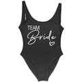 NOGRAX Costumi da Bagno Donna Bride Swimsuit Women Team Team Bride Oneco Suggi Suggerimento per Costumi da Bagno per Feste di Addio al Nubilato-Black Team1-Xxl