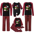 MGSFGlk Pigiama Famiglia Natale Set, Pigiama Natale Uomo Donna Abbinato alla Famiglia Manica Lunga e Pantaloni Stampa Pigiama Coppia Fidanzati Due Pezzi per Papà Mamma Bambini Bambino