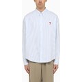 Ami Paris Camicia Ami De Coeur button-down a righe azzurre