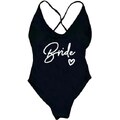 LQHYDMS Bikini Triangolo Donna Costumi da Bagno Imbottiti Donne Team Bride One Piece Costume da Bagno Donna Estate Costume da Bagno Bodysuit Bachelor Party Beachwear-b067blwh-m