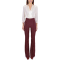 Elisabetta Franchi TUTA ELEGANTE BICOLORE BORDEAUX