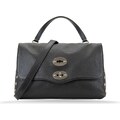 ZANELLATO Postina Daily S Z0001 Shoulder Bag Nero Pelle, Tessuto