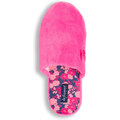 Pantofole donna De Fonseca fucsia effetto peluche e fantasia floreale