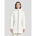 Ciesse Piumini giubbotto bianco donna lungo liscio con cappuccio