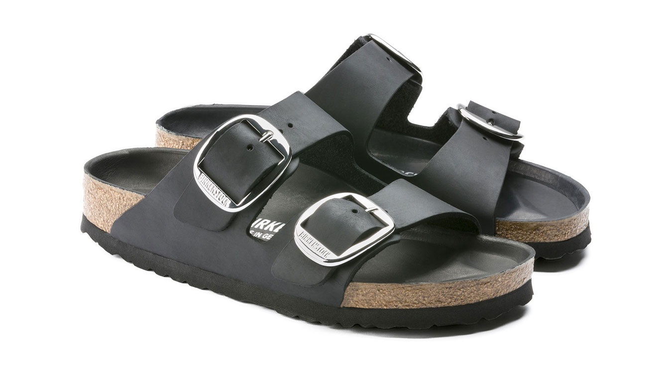 Birkenstock Arizona Big Buckle Black Narrow Fit Unisex - Sandali Birkenstock - Nero - 1011075-2.5