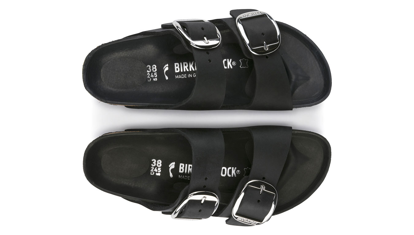 Birkenstock Arizona Big Buckle Black Narrow Fit Unisex - Sandali Birkenstock - Nero - 1011075-2.5