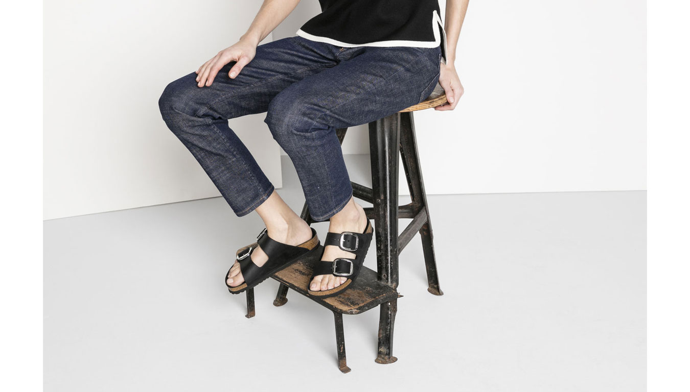 Birkenstock Arizona Big Buckle Black Narrow Fit Unisex - Sandali Birkenstock - Nero - 1011075-2.5