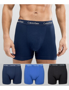 Calvin Klein - Confezione da 3 boxer aderenti in cotone elasticizzato-Multicolore
