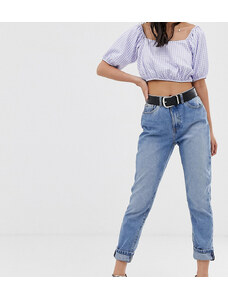 Only Petite - Mom jeans blu medio