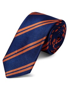 TigerTie stretta raso cravatta arancione rosso-arancio uni 