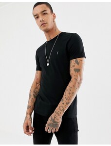 AllSaints - Tonic - T-shirt girocollo nera-Nero
