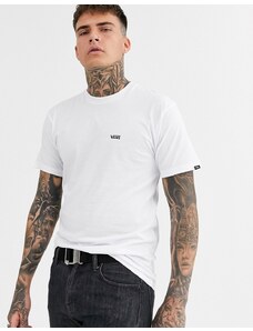 Vans - T-shirt bianca con logo-Bianco