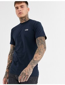 Vans - T-shirt blu navy con logo piccolo