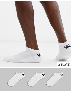 Vans Classic - Confezione da 3 paia di calzini bianchi corti-Bianco