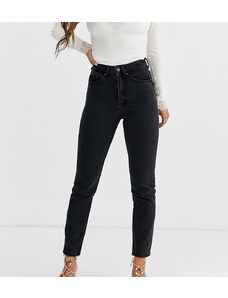 Vero Moda Petite - Mom jeans alla caviglia a vita alta-Nero