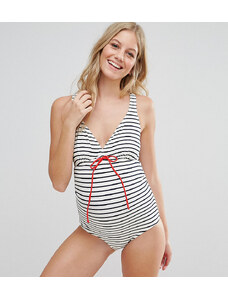 Mamalicious Mlnew Josefine Stripy Swimsuit Costume da Bagno Donna 