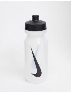 Nike Training - Big Mouth 2.0 - Borraccia trasparente da 625 ml con logo nero-Bianco