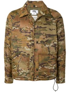 Blu Piumino con stampa camouflage Heart Earth Farfetch Abbigliamento Cappotti e giubbotti Giacche Giacche militari 
