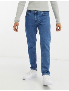 ASOS DESIGN - Jeans stretch affusolati lavaggio blu medio rétro