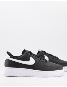 Nike Air - Force 1'07 - Sneakers nere e bianche-Nero