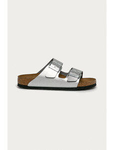 Birkenstock ciabatte slide Arizona donna colore argento 1012283
